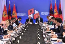 Zajednička sjednica Vlade Crne Gore i Albanije