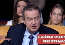 Ivica Dačić plasirao lažnu vijest
