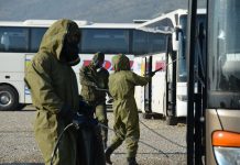 Vojska CG radi dekontaminaciju vozila kojima su iz inostranstva doputovali nasi građani