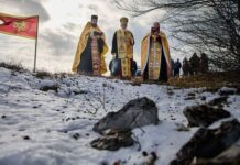 Mitropolit Mihailo osvještao ostatke crkve na Gospođinom vrhu kod Rožaja