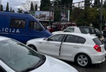 Podgorica blokirana kao i ulazi u grad